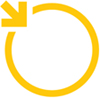 Grundlage für KE-Logos Gelb auf Weiß