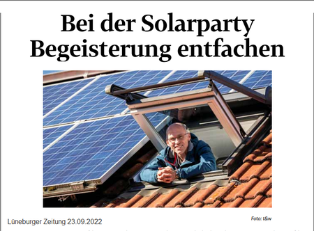 Solar-Party in Lüneburg