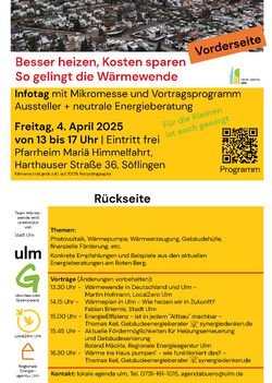 Mit dieser Postkarte luden wir die Bürger:innen zum Infotag ein