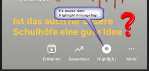 In Highlights hinzugefügt