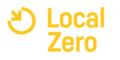 LocalZero-Logo Sonnengelb zweizeilig (Grundvariante)