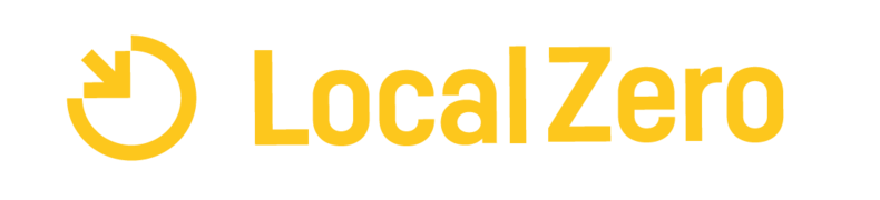 (2) LocalZero-Logo einzeilig Sonnengelb